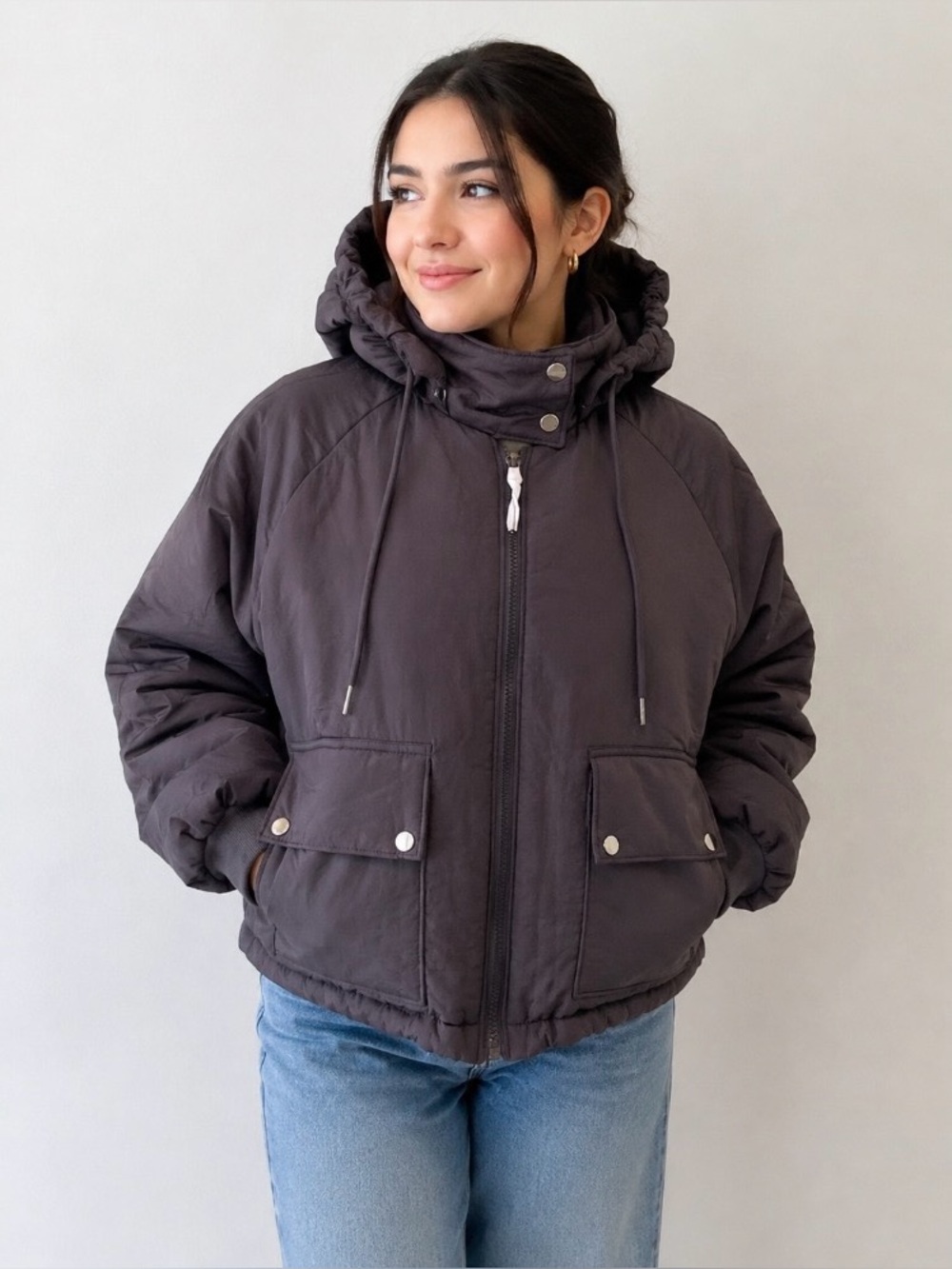 PrettyLittleThing  Padded Hooded Jacket. Size XS ( oversized) New.